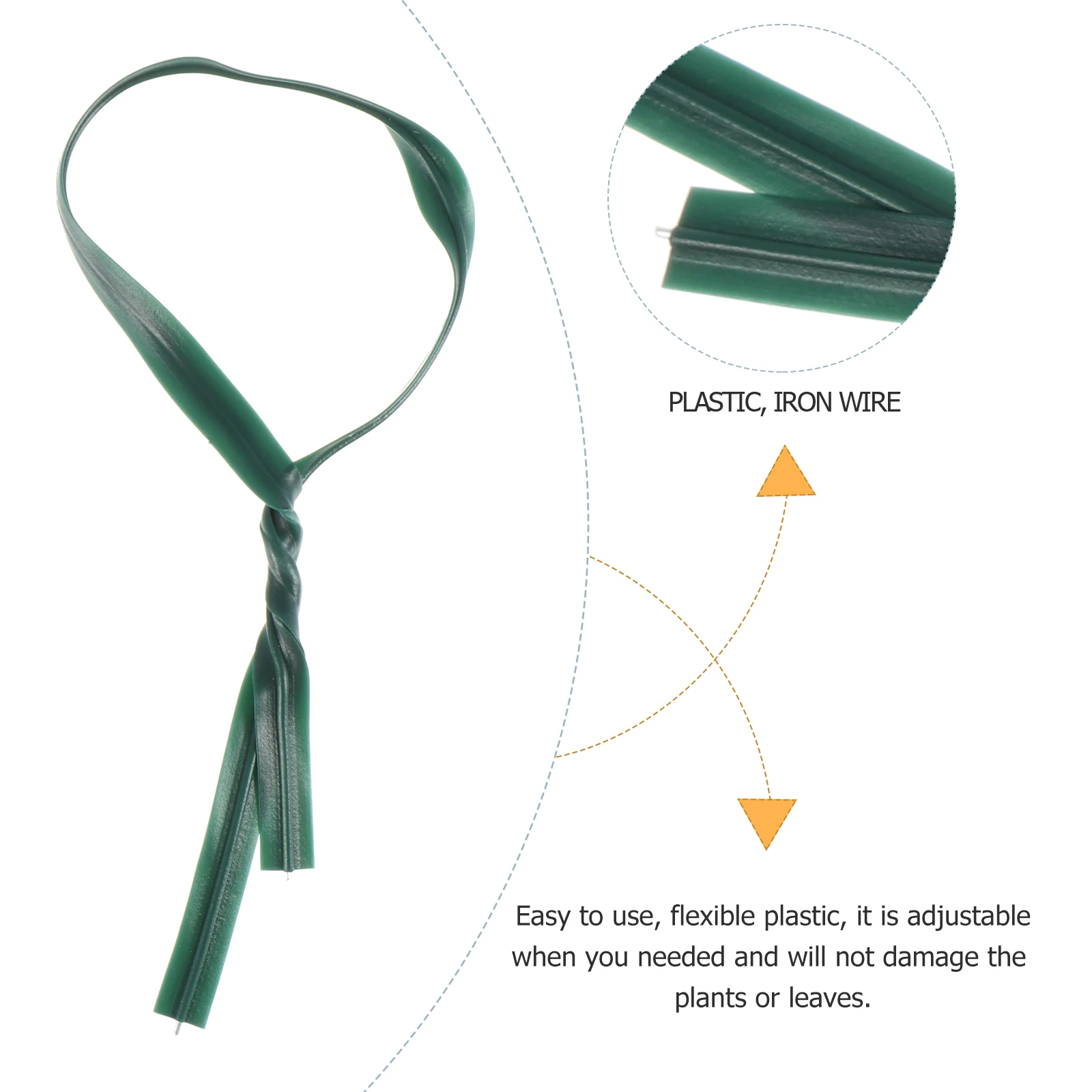 

500 Pcs Plant Cable Ties Garden Plastic Fixing Belts Vine Tree Suitable for Tying Plants Supporting Stems Portable Easy