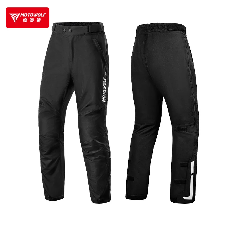 MOTOWOLF Autumn Winter Knights Gear Quick Detachable Pants Waterproof Windproof Motorcycle Thermal Electric Heating Riding Pants