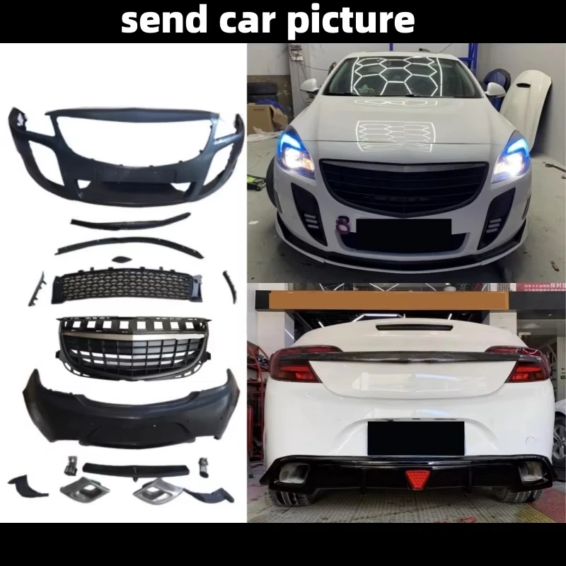 

Car Body Kit for Buick Regal Opel Insignia 2014-2016 Modified to GS Style Front Rear Bumper Grille Exhaust Tips