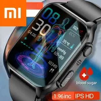 Xiaomi New Blood Glucose Smart Watch Men Bluetooth Call Watches Thermometer Heart Rate Sleep Monitoring Sport Smartwatch