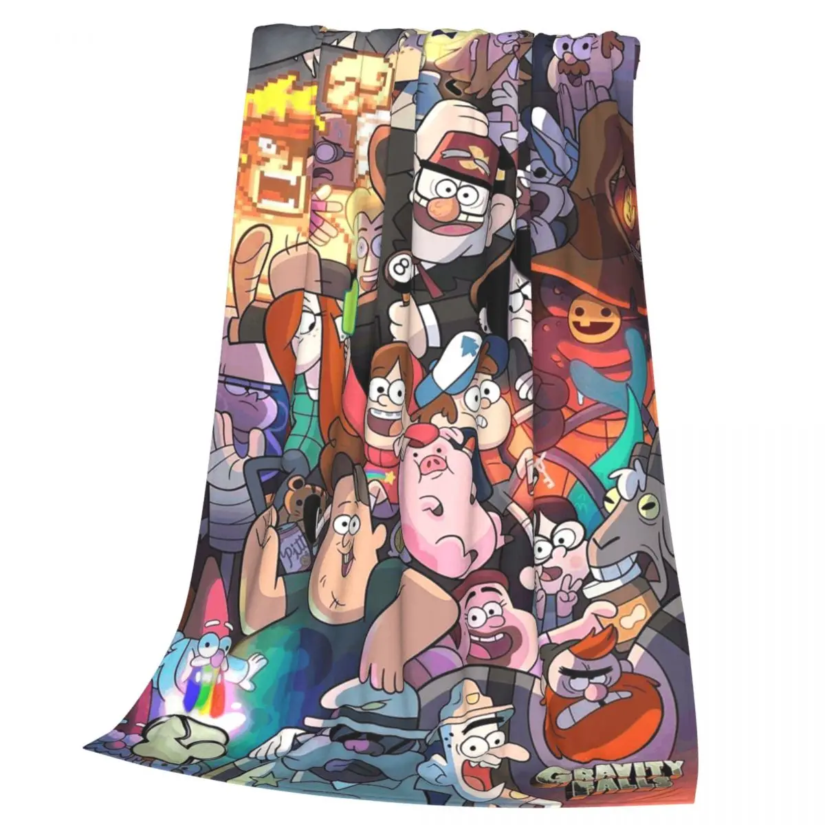 Gravitys Falls Blanket Soft Warm Flannel Throw Blanket Cover for Bed Living room Picnic Travel Home Sofa