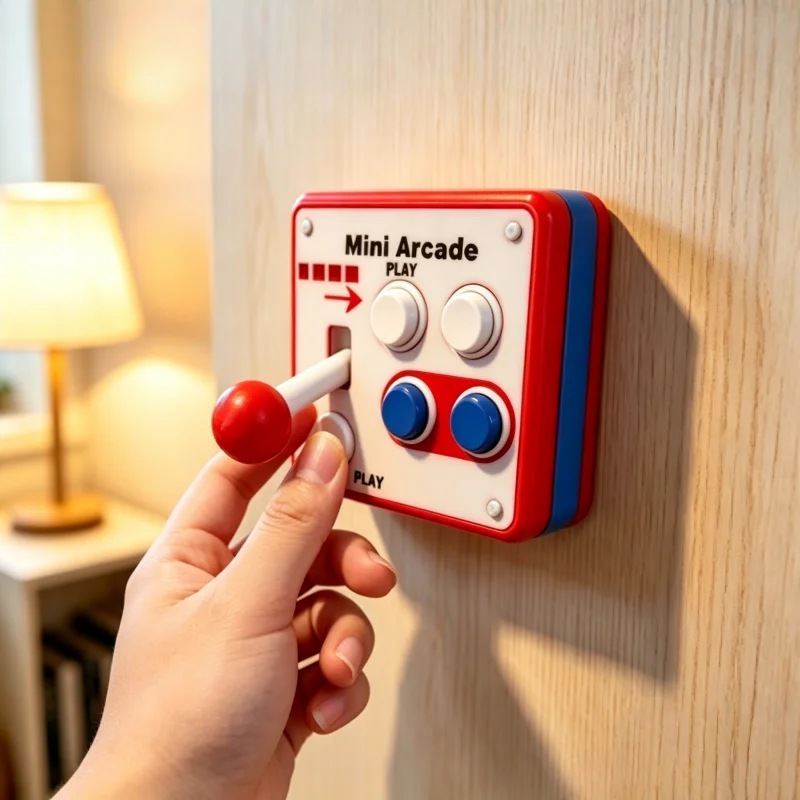 1pc-Retro-style rocker light switch panel, compatible with 86-type panels, featuring a decorative cover and sliding rocker.