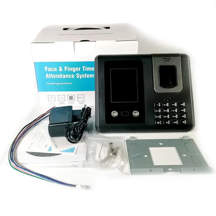 2026new Cloud Time Clock Face Fingerprint Biometric RFID Night Vision Time Attendance Machine with 2.8 TFT LCD Display