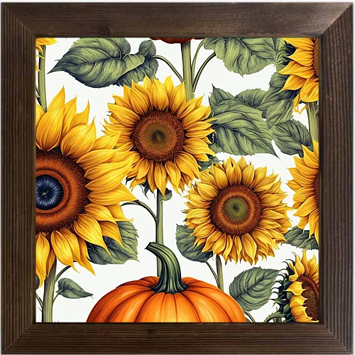 Painted Thanksgiving Style Elements Printed Oil Painting Art Style Waterproof Stickers, Suitable for Coffee Shop Home Decoration