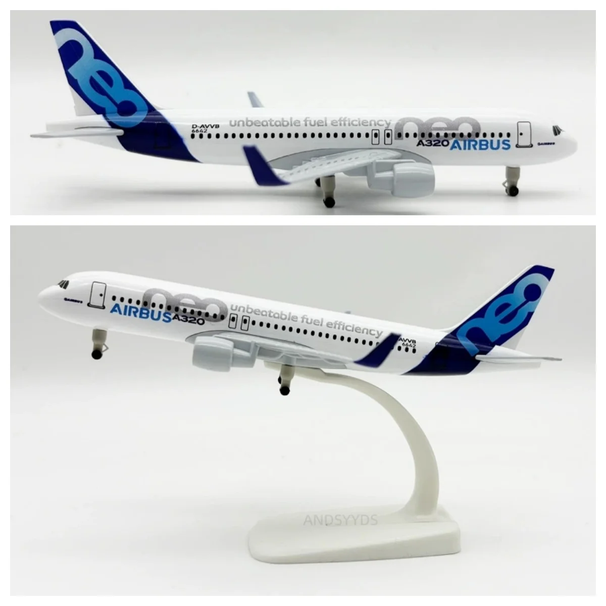 

Metal Scale Aircraft 20CM A320 NEO Prototype Alloy Simulation Static Airplane Toy Aviation with Wheels Model Collection Display