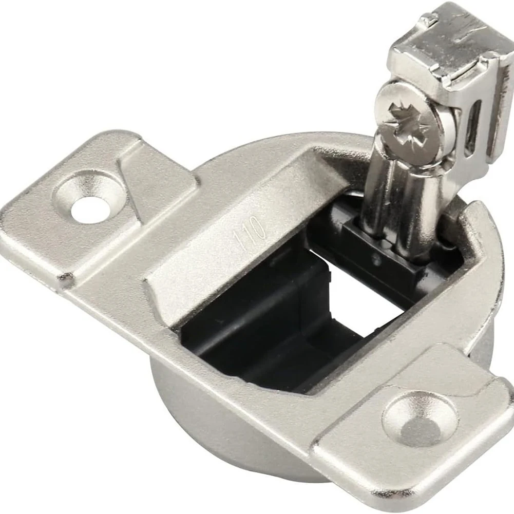 8 Pack Cabinet Door Hinges for Kitchen Cabinets Compatible with Compact 33 and 110 Hinges Smooth Swing and Space Saving Design