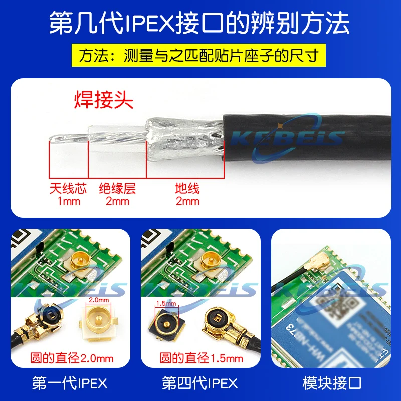 1PCS  IPX IPX1 UF L to SMA-K SMA-J RG178 SMA male female to IPX RF coaxial cable SMA-J to uFL/u.FL/IPX/IPX-1 female adapter