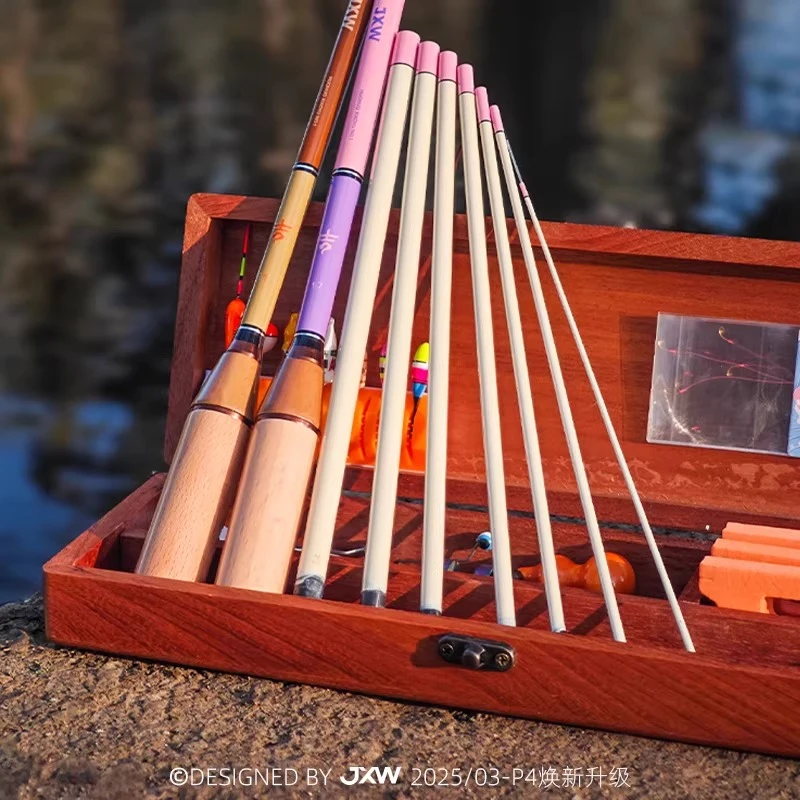 

Портативный набор для рыбалки в стиле ретро, детская мини-короткая удочка с кальмаром, розовая, фиолетовая уличная удочка