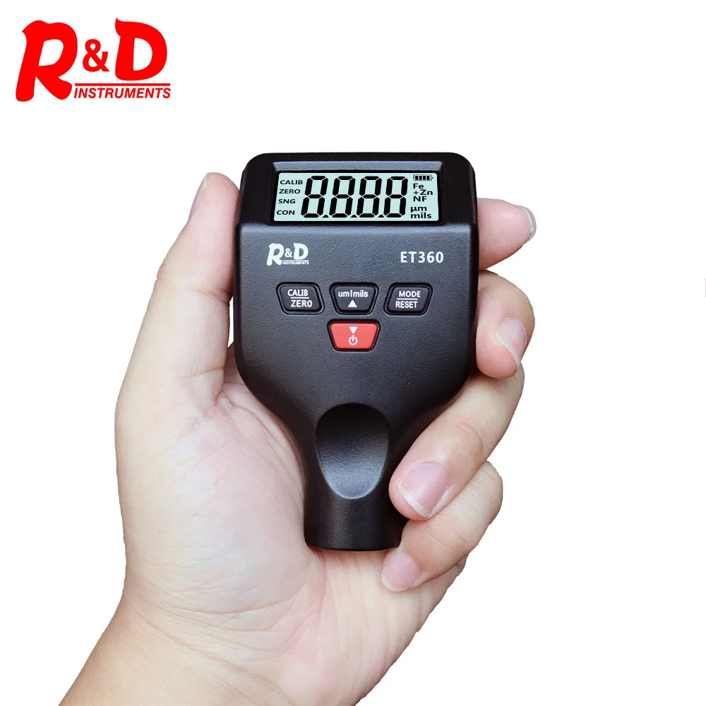 R&D ET360 Magnetic Thickness Gauge for Cars Mini Tester Measuring Instruments 0-1500um Car Paint Making Automotive Tester