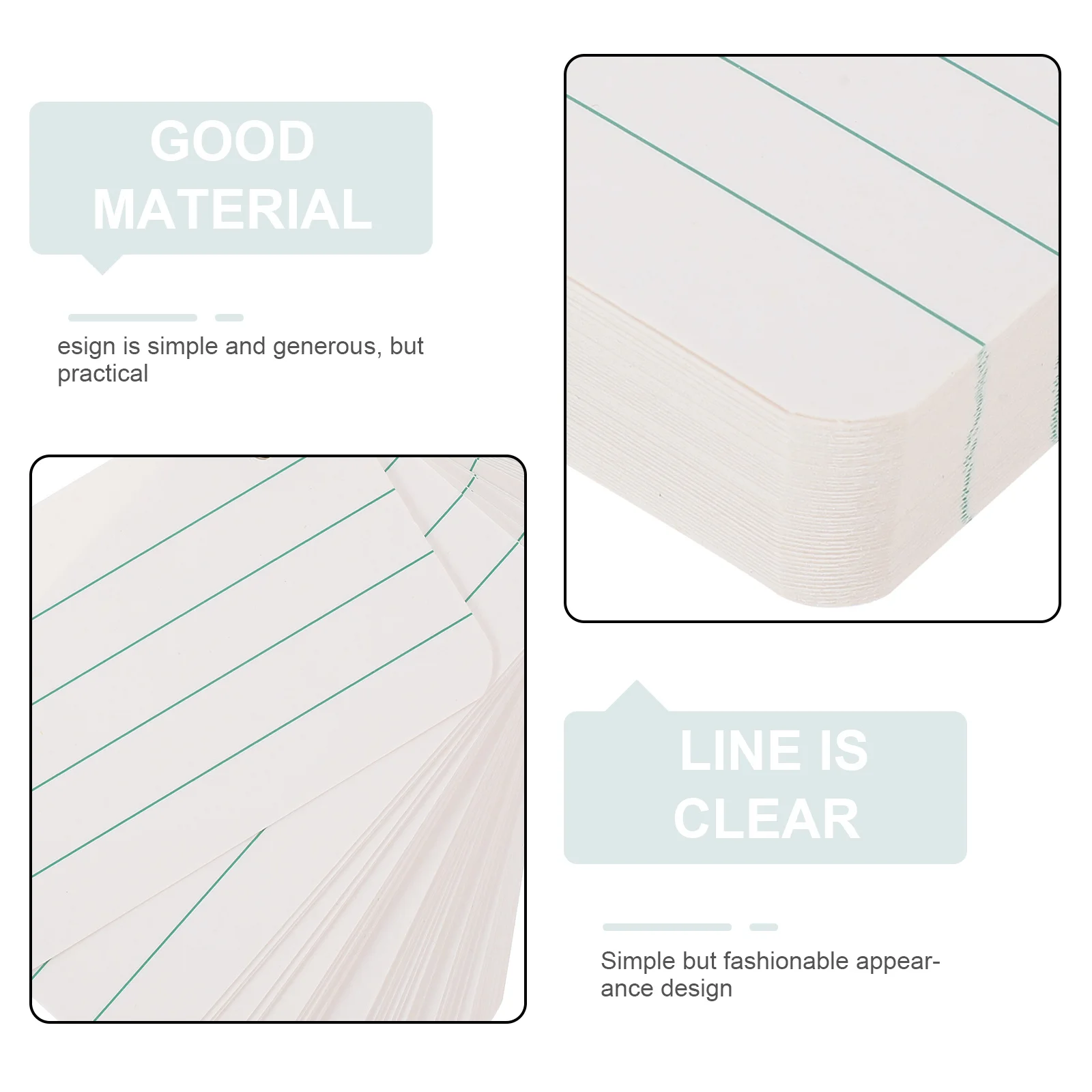 

1 set 1 Set Blank Paper For Diy Word Memory Cards Small Index Flashcards Studying Learning Vocabulary Practice Portable Note