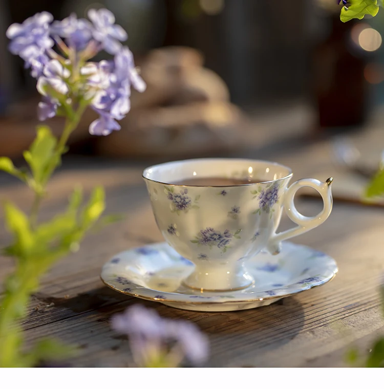 1 قطعة 220 مللي كوب قهوة شاي بعد الظهر الإنجليزي ، كوب شاي أحمر رائع للسيدات ، أكواب وأطباق سيراميك