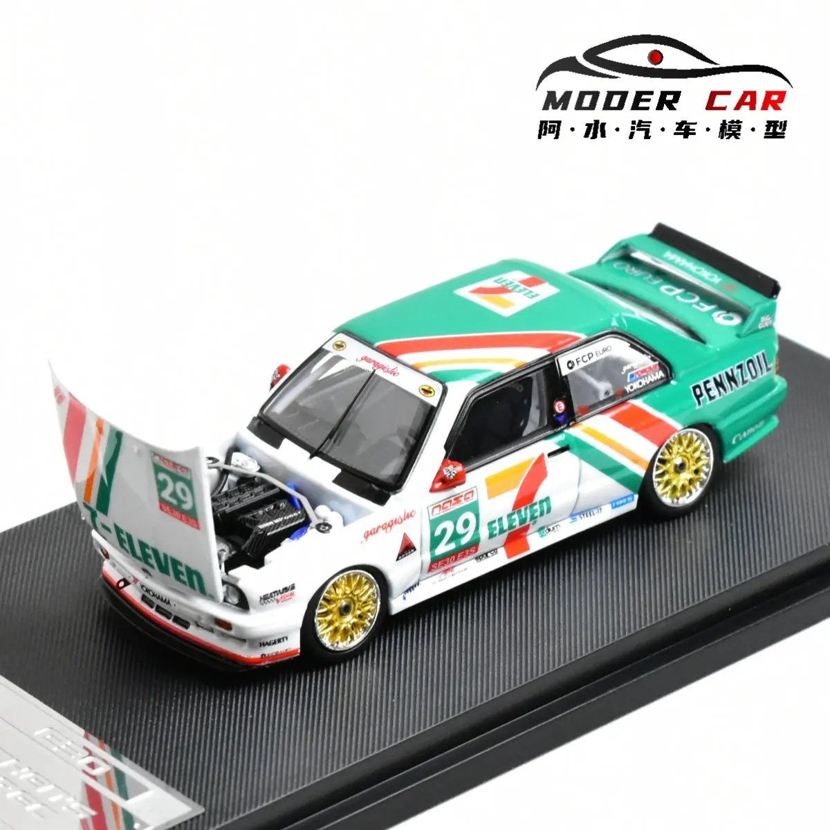 Mortal MOKE 1:64 Geschenktaugliches E30 M3 DTM Realistisches Druckguss-Modellauto