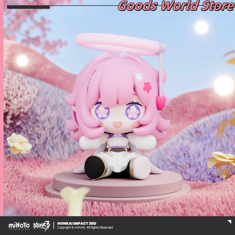 Figura de Elysia modelo ornamento Original Merch oficial Mihoyo juego Honkai Impact 3 disfraz de Elysia Cosplay Anime regalo de Halloween