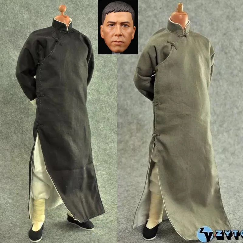 

1/6 ZYTOYS ZY15-14/15 Chinese Kung Fu Suit Male Robe Clothes Model Donnie Yen Head Sculpt Fit 12'' Action Figure Body Dolls