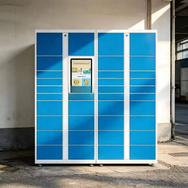 Outdoor Smart Electronic Lock Steel Parcel Delivery Cabinet Office Self Service Express Locker
