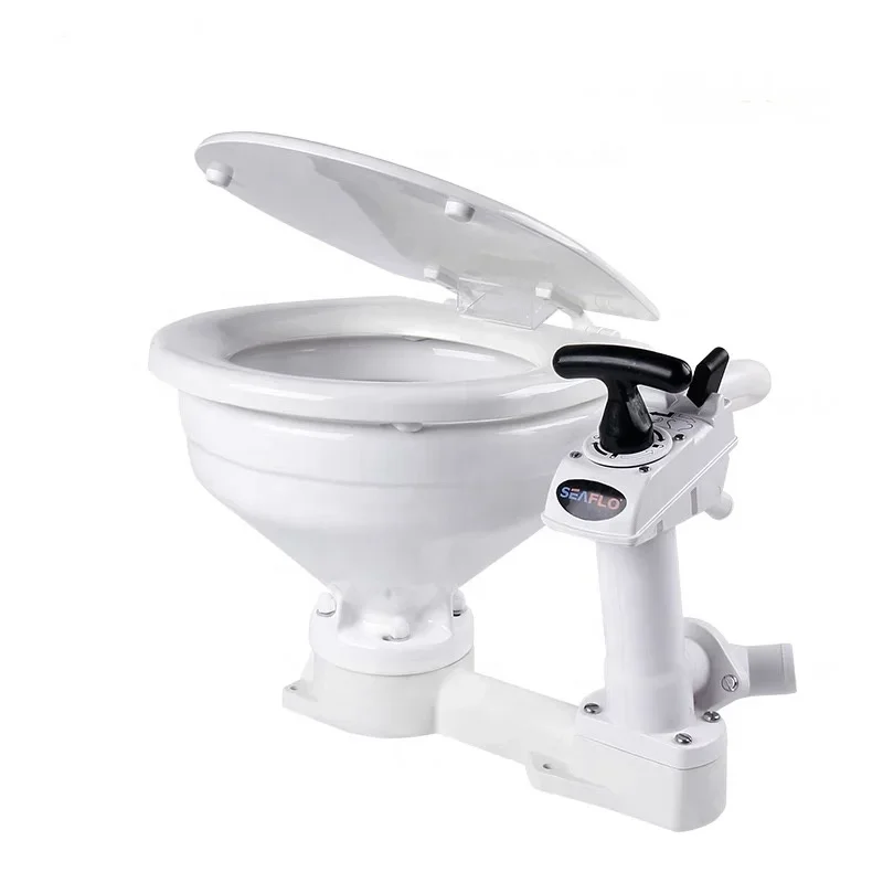 Yacht Saloon Car RV Use Self-priming Manual or Manual Mini Toilet