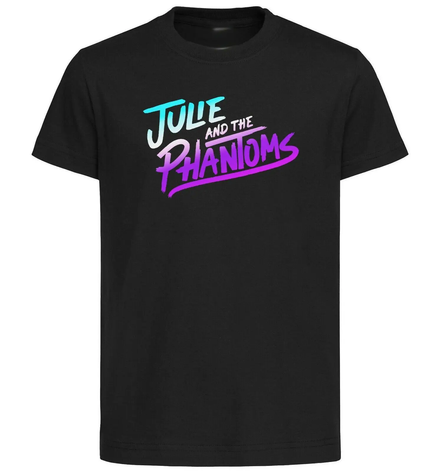 Black T-Shirt - Black Jersey - Julie and the Phantoms - Logo-