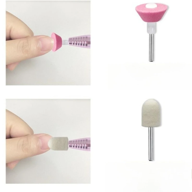 

30×5Pcs/Set 2.35mm shank nail tools Polishing Head Mounted Points Grinding Heads wood Foot Care for Nail Abrasive Drill Bit