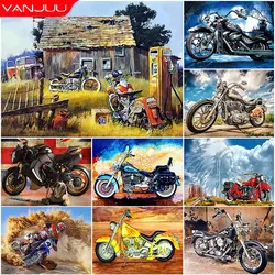 5D pittura diamante fai da te Cool moto pieno diamante rotondo mosaico scenario diamante ricamo Kit strass decorazione di arte della casa