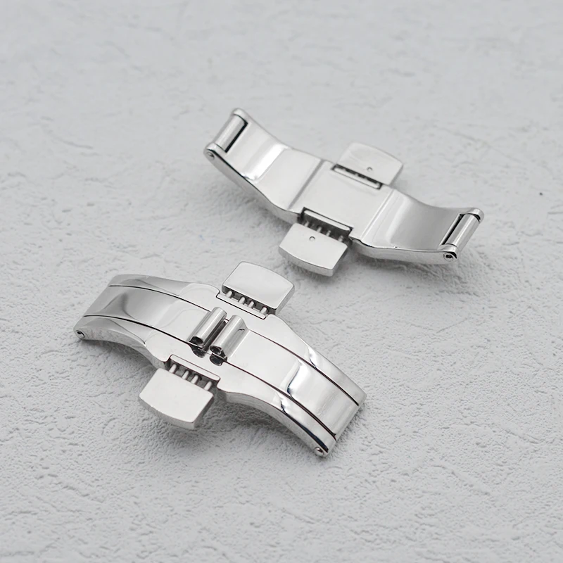 

T1853 Buckle Stainless Steel Compatible with T1853, T035617, T035439 watches Double-Pressure Buckle Solid Steel Butterfly Clasp