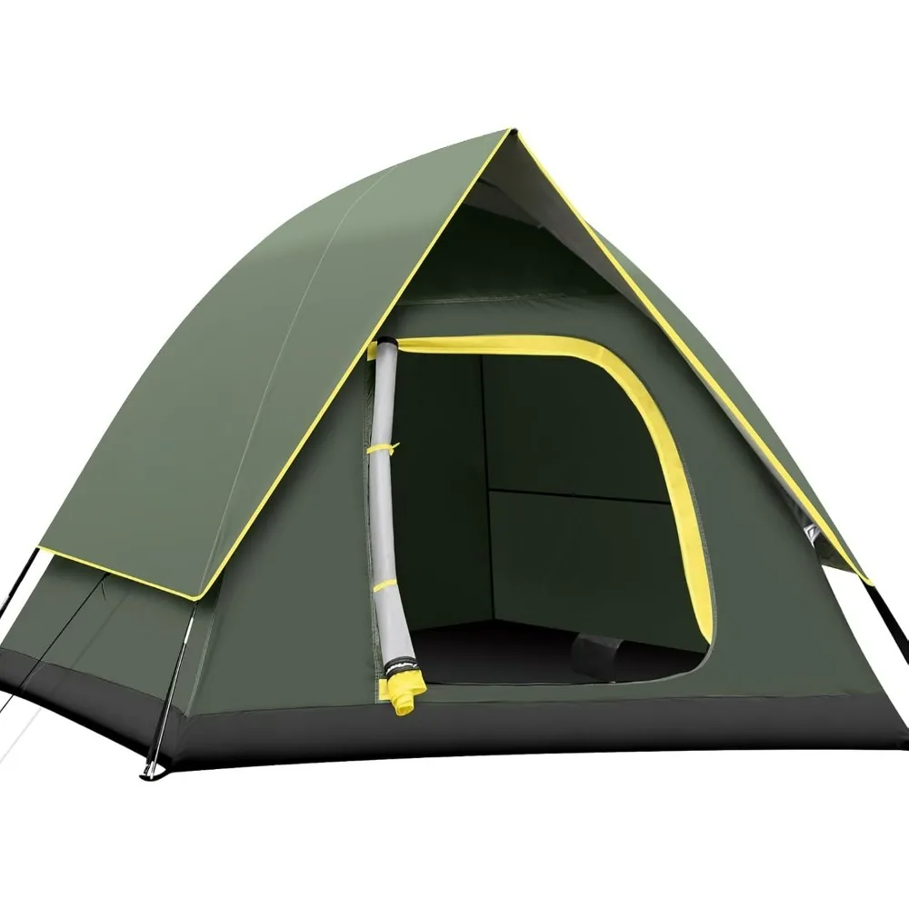 Camping Tent 1/2/3/4 Person Dome Tent, Windproof Waterproof Tent with Removable Rainfly&Carry Bag, Easy Set Up Backpacking Tents