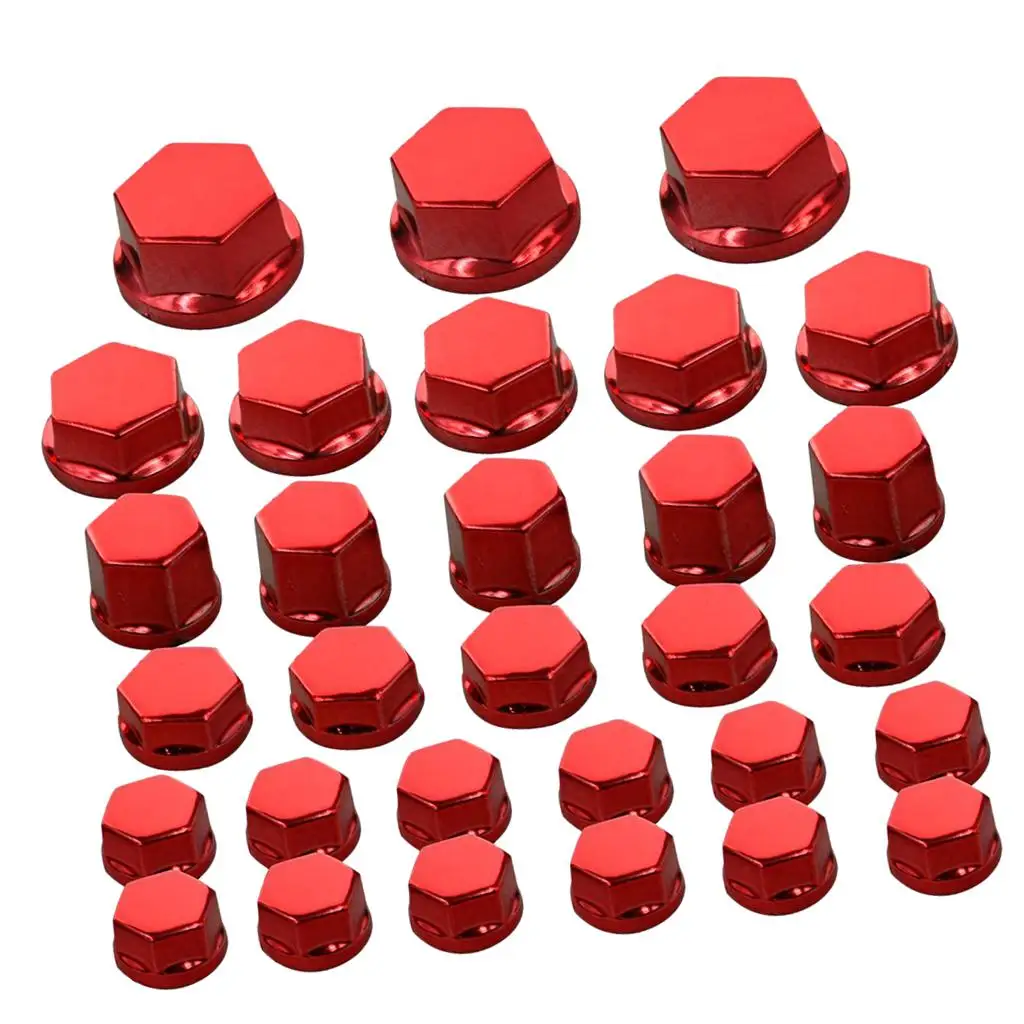 Universal Fit Motorcycle Screw Nut Bolt Cap Decorative Cover Plastic Fairing Set for 50cc Motorcycle Accessories