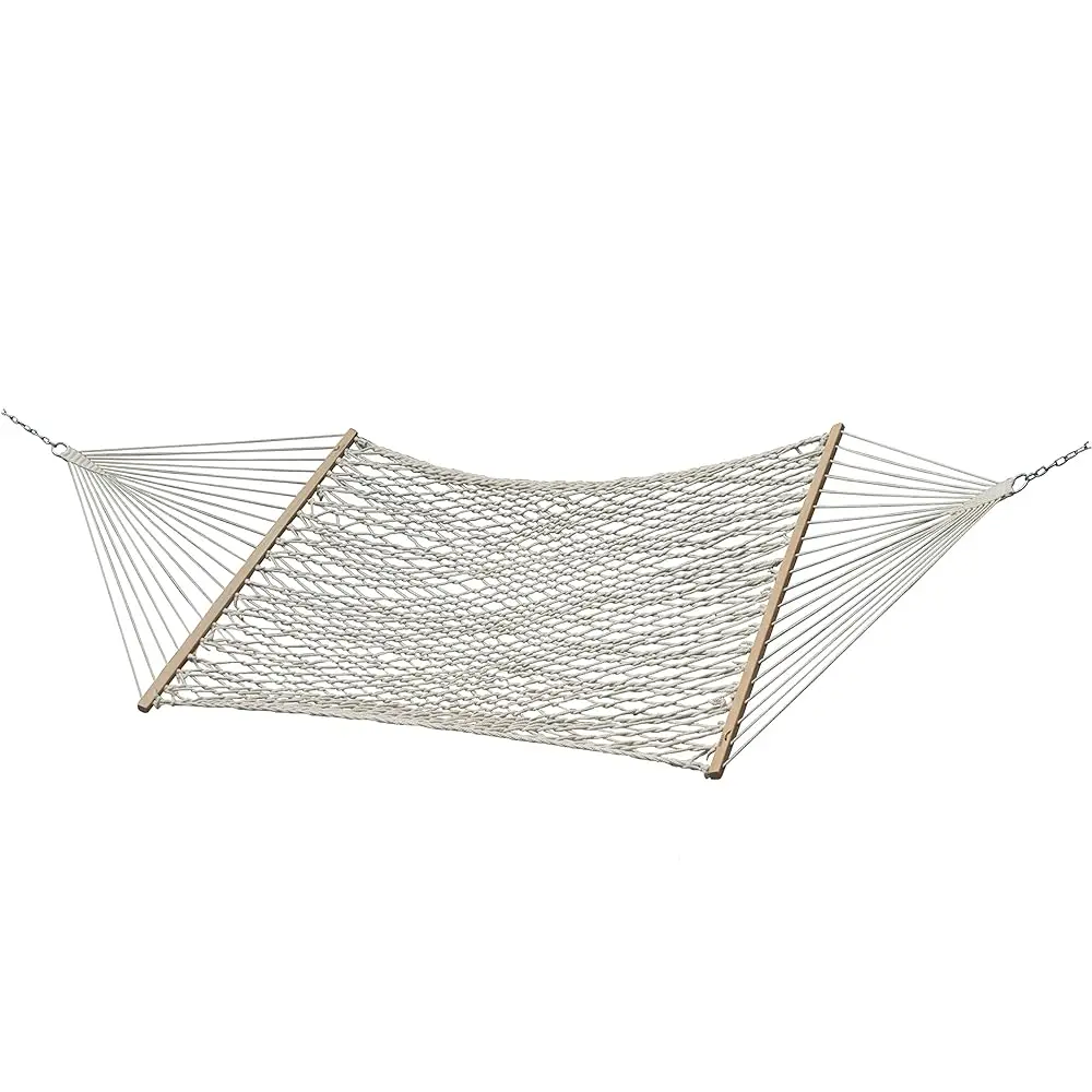 

Classic Double Cotton Rope Style Hammo - 450 Lb Weight Acity