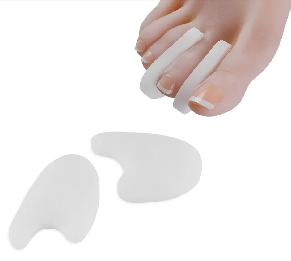 발톱무좀 Foot Care Tool Silicone Gel Toe Wedge Separators Polymer Pad Foot Protector Spacers Cushion Toenail Relaxation Treatment