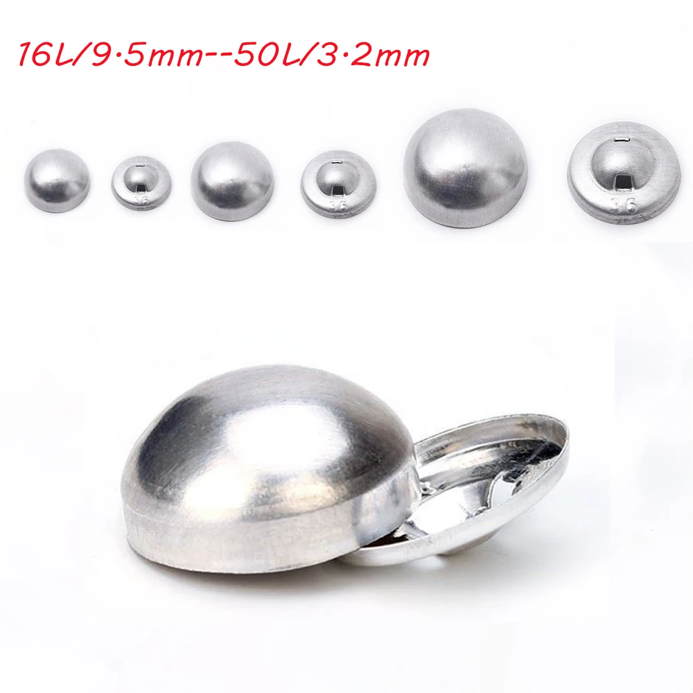 

16L-60L Fabric Covered Button Aluminum Base Round Mushroom Shape Buttons for Diy Cloth Crafts Decoration Sewing Accessories