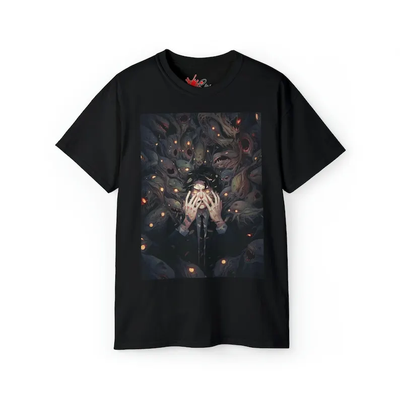 

Schizophrenic Anime Portrait Men Unisex T-Shirt