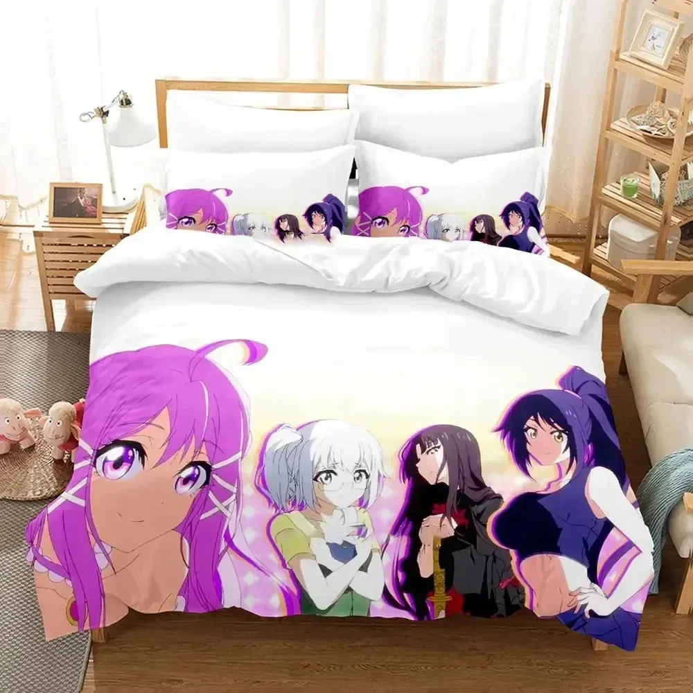 

Anime Cupids Chocolates Comfortable Duvet Quilt Cover Pillowcase Bedding Set Children Bedroom Decoration Home Textile