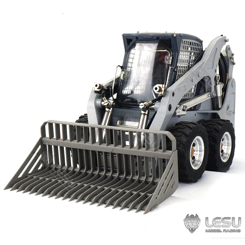 LESU ตะแกรงโลหะถังสําหรับ 1/14 RC Hydraulic Skid Steer Loader Aoue Lt5 LT5H รีโมทคอนโทรลรถยนต์ของเล่นรุ่น Th18254