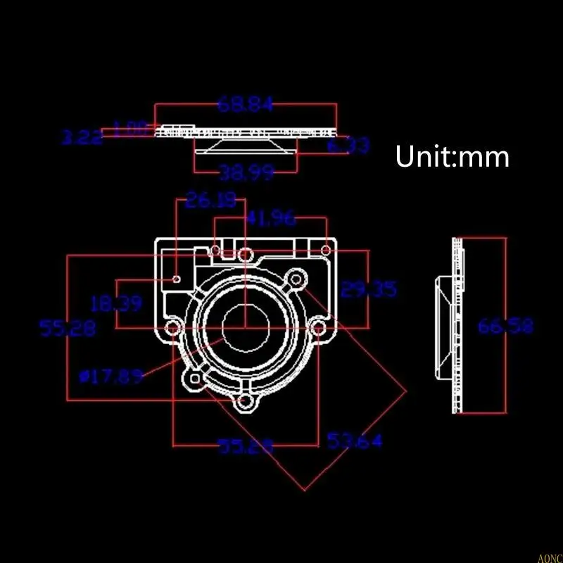 A0NC 내구성 가습기 부품 금속 브래킷 지원 랙 25mm 분무 칩을위한 설치.