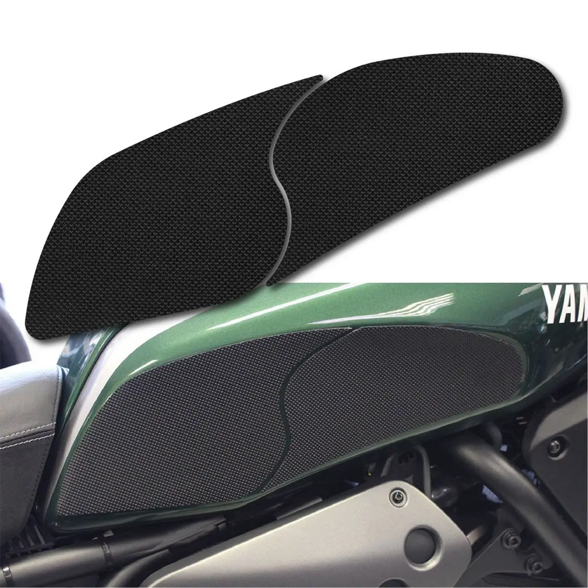 

For YAMAHA XSR700 2015-2023 Tank Traction Grips Pads Silicone Rubber 3M Glue