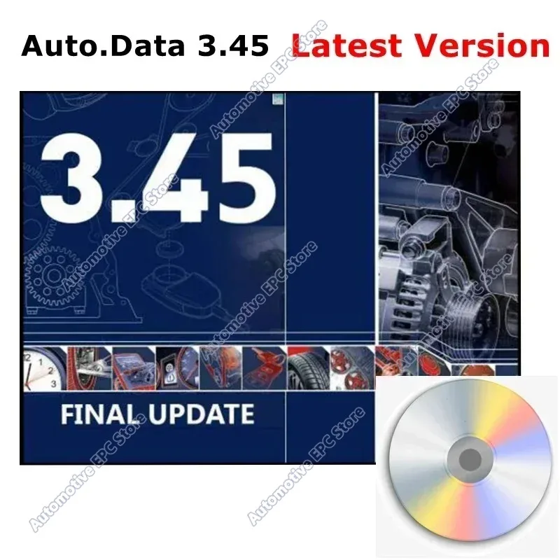 2026 Hot Sale new AUTO DATA 3.45 Wiring Diagrams Data Install Video AutoData 3.40 Multi-languages  Drive Auto Repair Software