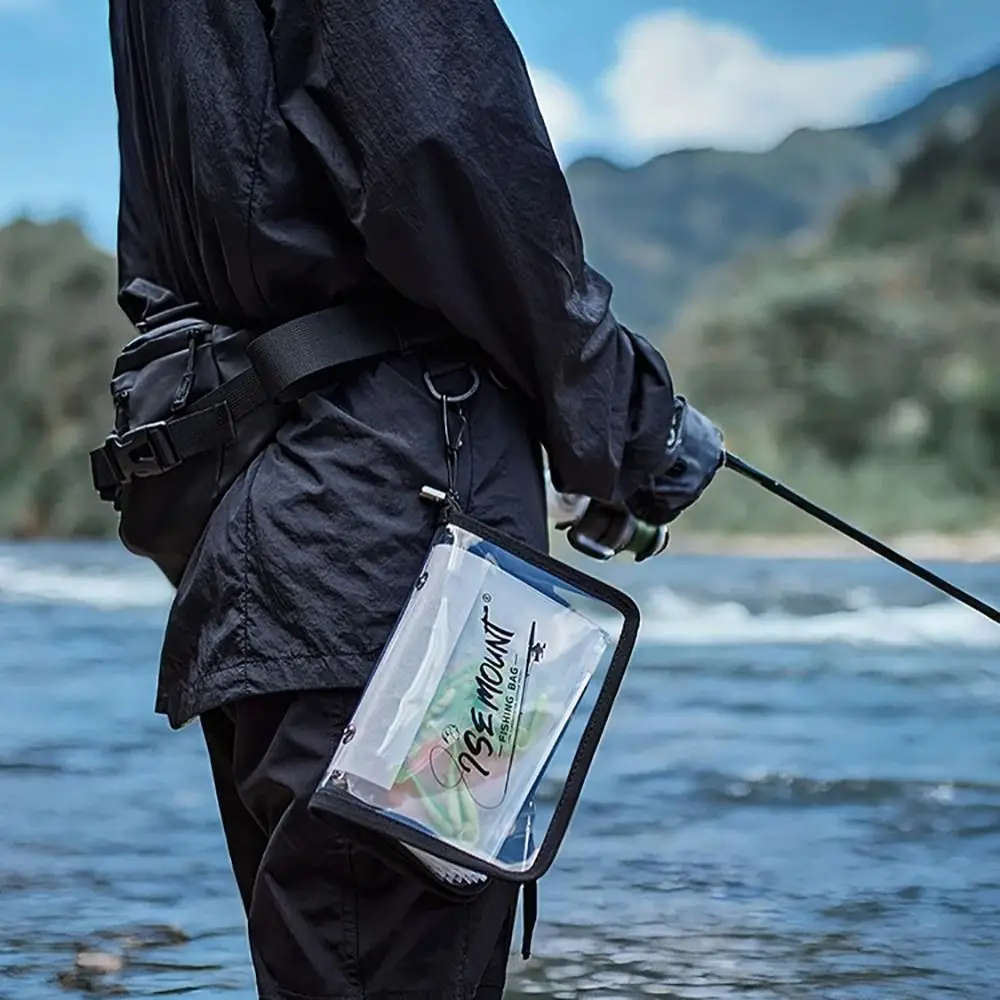 Luya Transparent Fake Bait Bag A6 PVC Bait Storage Bag Partitioned Inner Bag Lure Bag Fishing Accessories