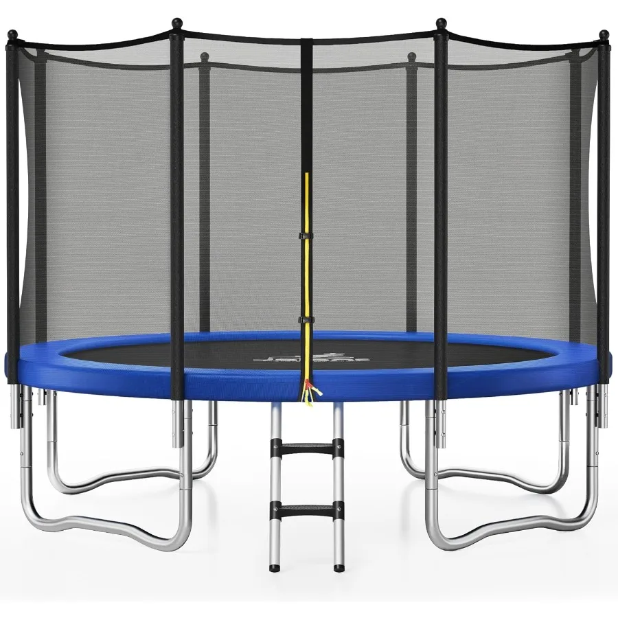 

Уличный батут 8 футов 10 футов 12 футов 14 футов 15 футов с сеткой для корпуса и лестницей для отдыха, антикоррозийные батуты со стальной рамой для и