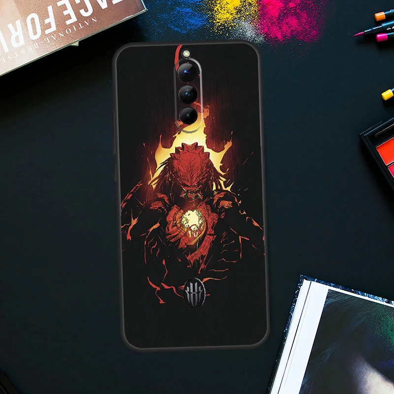 Alien Predator Case For ZTE Nubia Red Magic 8 8S Pro Plus RedMagic 9 Pro Plus 6 7 6S 7S Pro 5S 6R 5G Cover