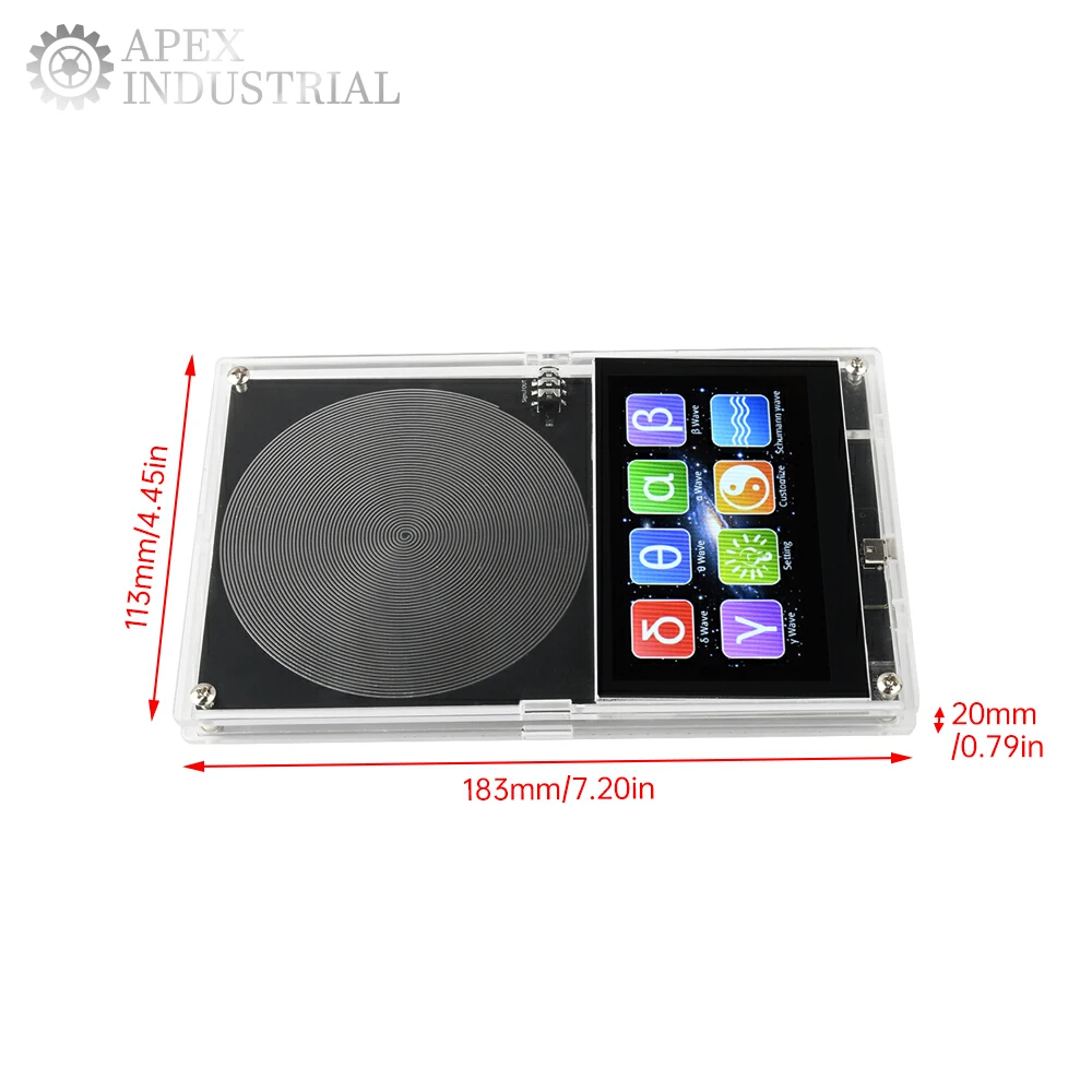 Modulo generatore di risonanza Schumann con touch screen Risonatore audio a onda sinusoidale a impulsi a frequenza regolabile 0,01-99999 Hz