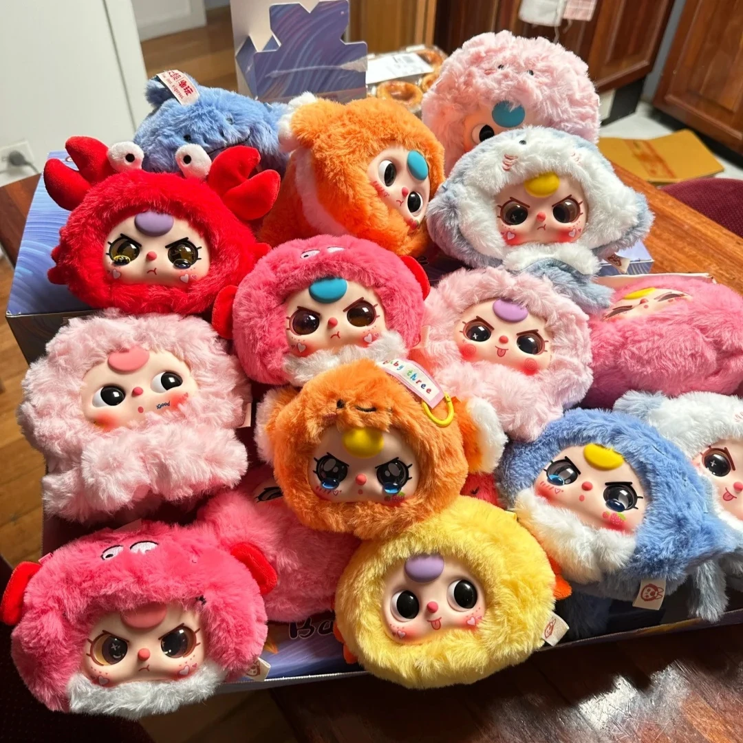 

Original Baby Three Romantic Ocean Series Mystery Box Toys Kawaii Plush blind Box Toy Doll Gift Ornament Desktop Decor Toy
