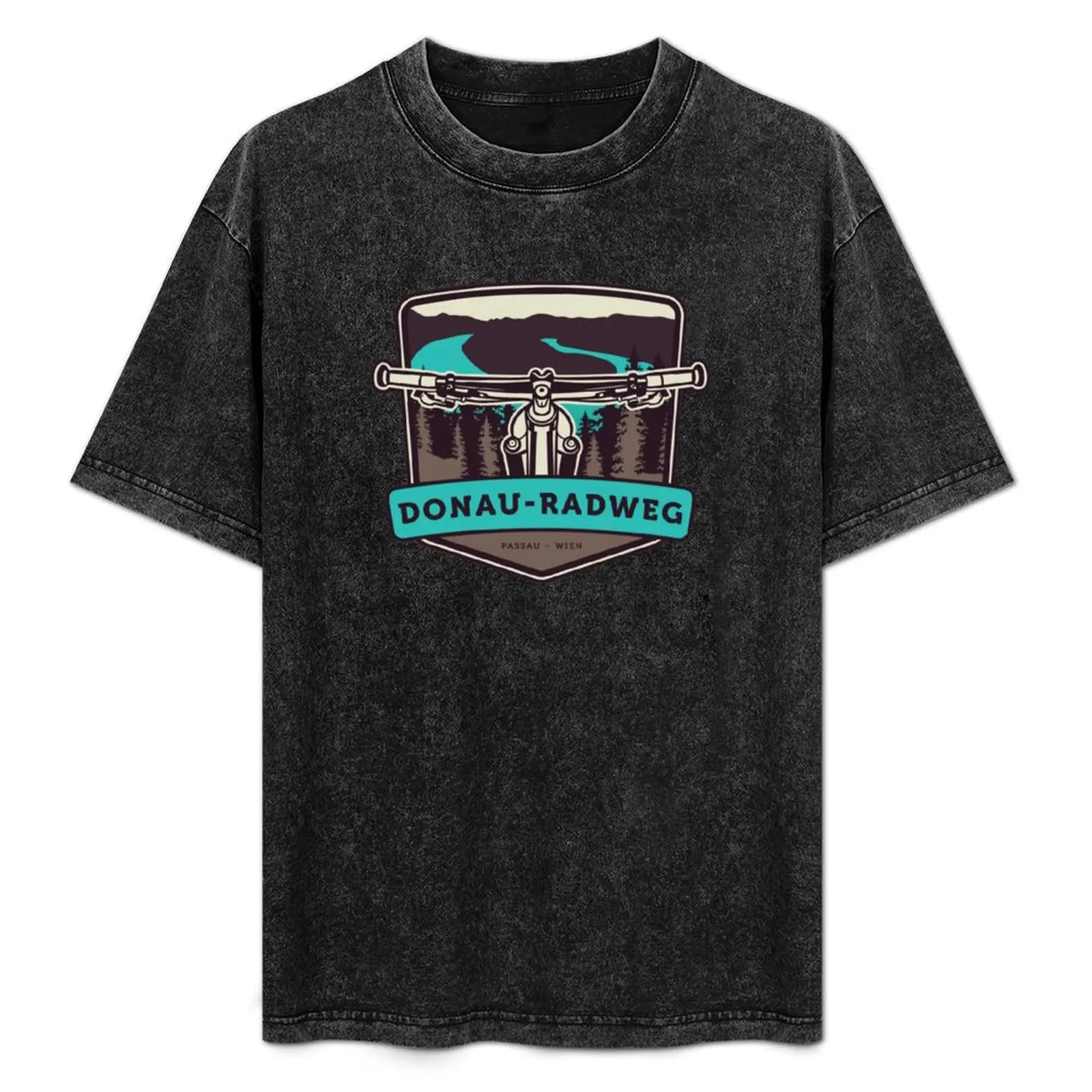 Danube Cycle Route - Passau - Vienna T-Shirt Soft Lightweight Cotton T-Shirt