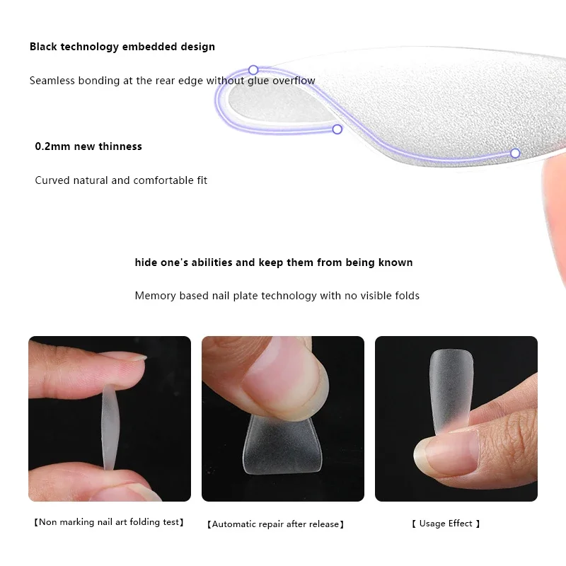 100 قطعة/محاصر سامسونج وهمية مسمار الصحافة على طرف كاذبة متوسطة طول شبه منحرف المهنية مسمار أدوات الرسم