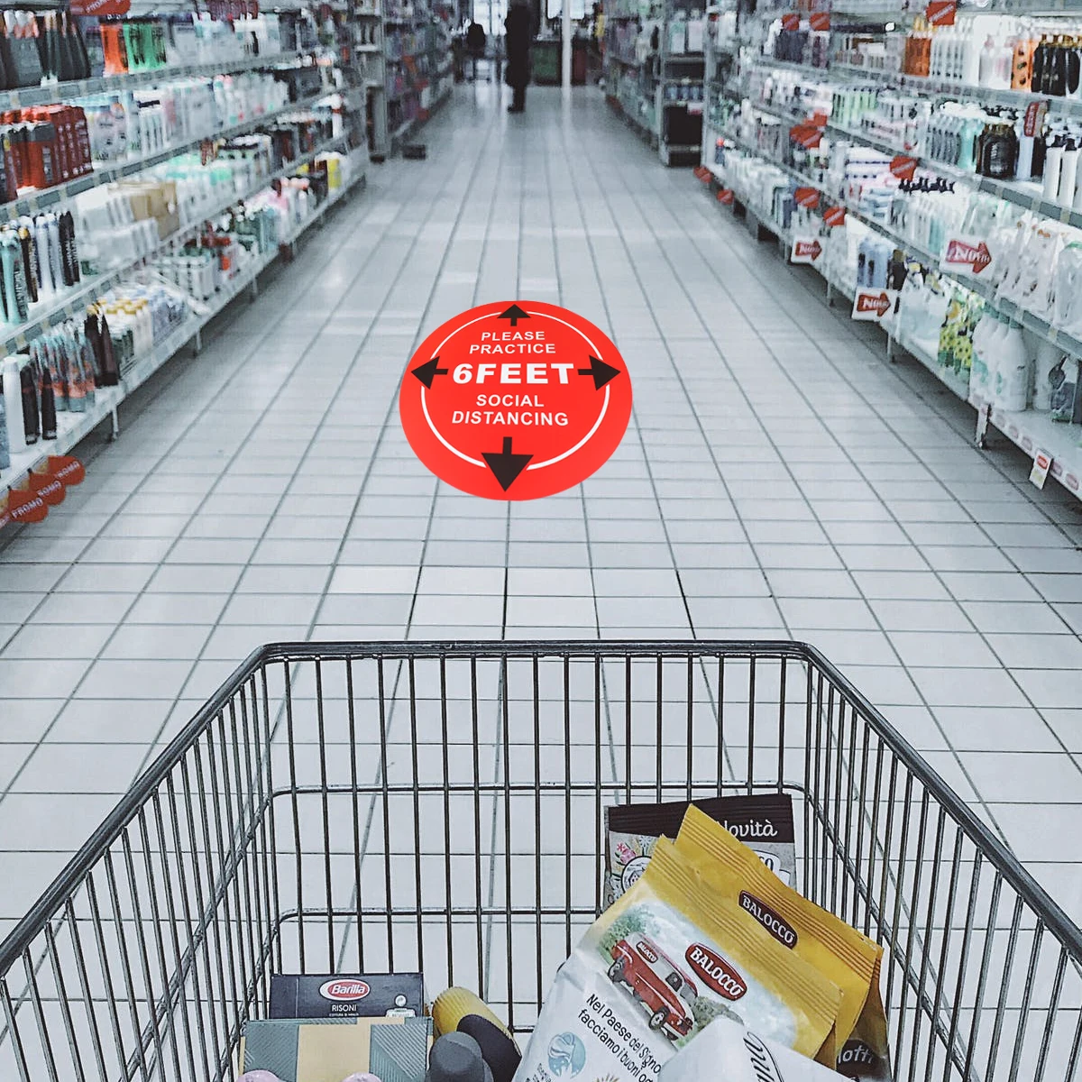 

4 шт. наклейка из ПВХ, красная круглая спинка, клейкое напоминание о расстоянии для общественного офиса, школьные напольные наклейки