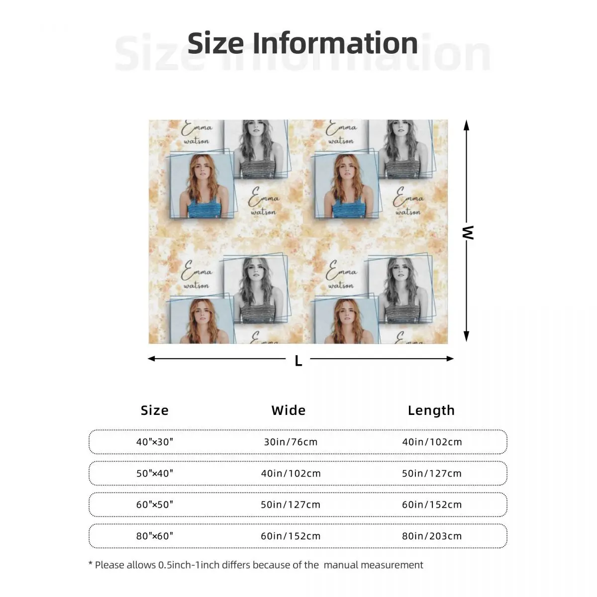 إيما واتسون رمي بطانية الفانيلا ريتروس بطانيات للأرائك بطانيات أشعث