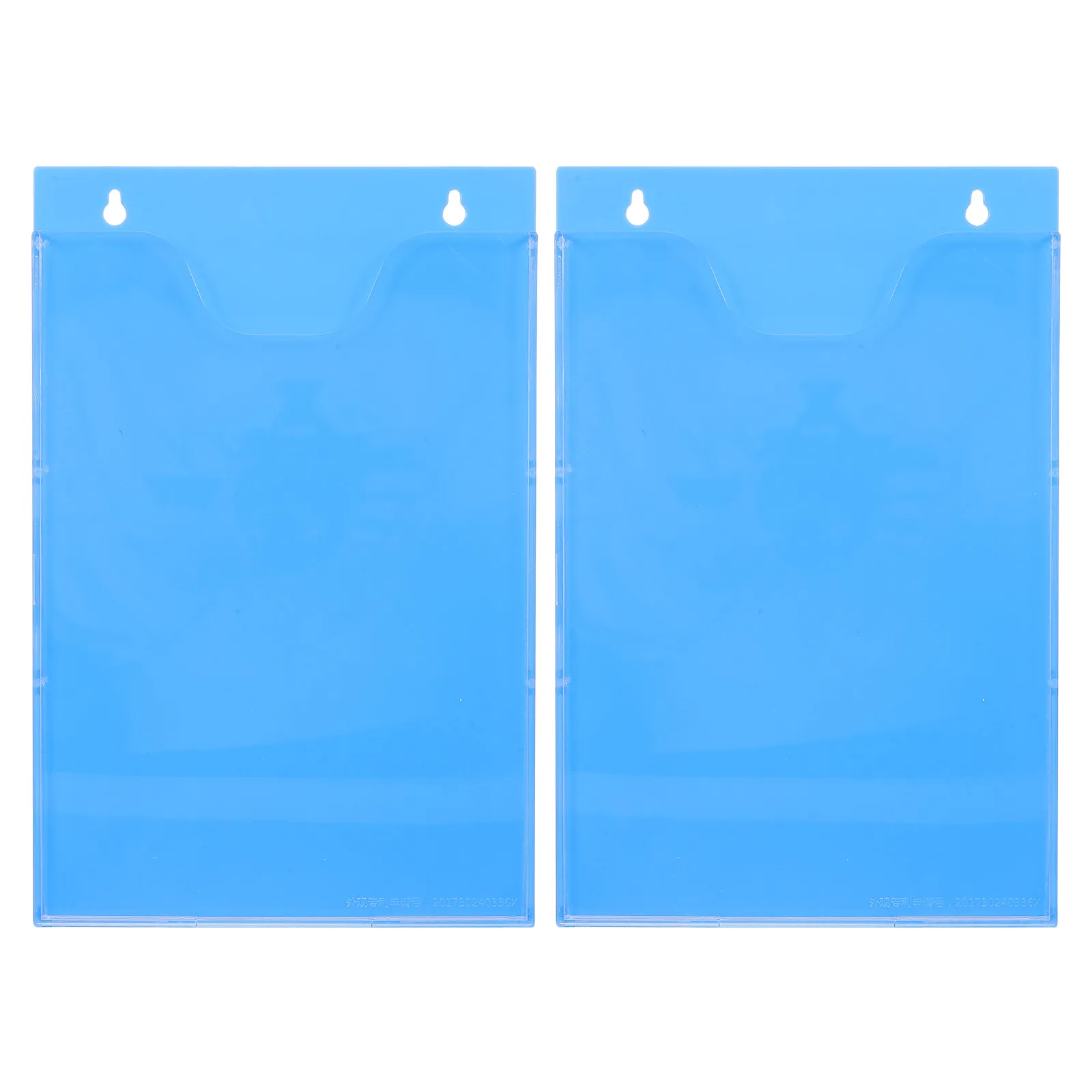 2pcs Clear Acrylic Wall-Mounted A4 Brochure Holder – Vertical Literature Rack for Flyers & Documents