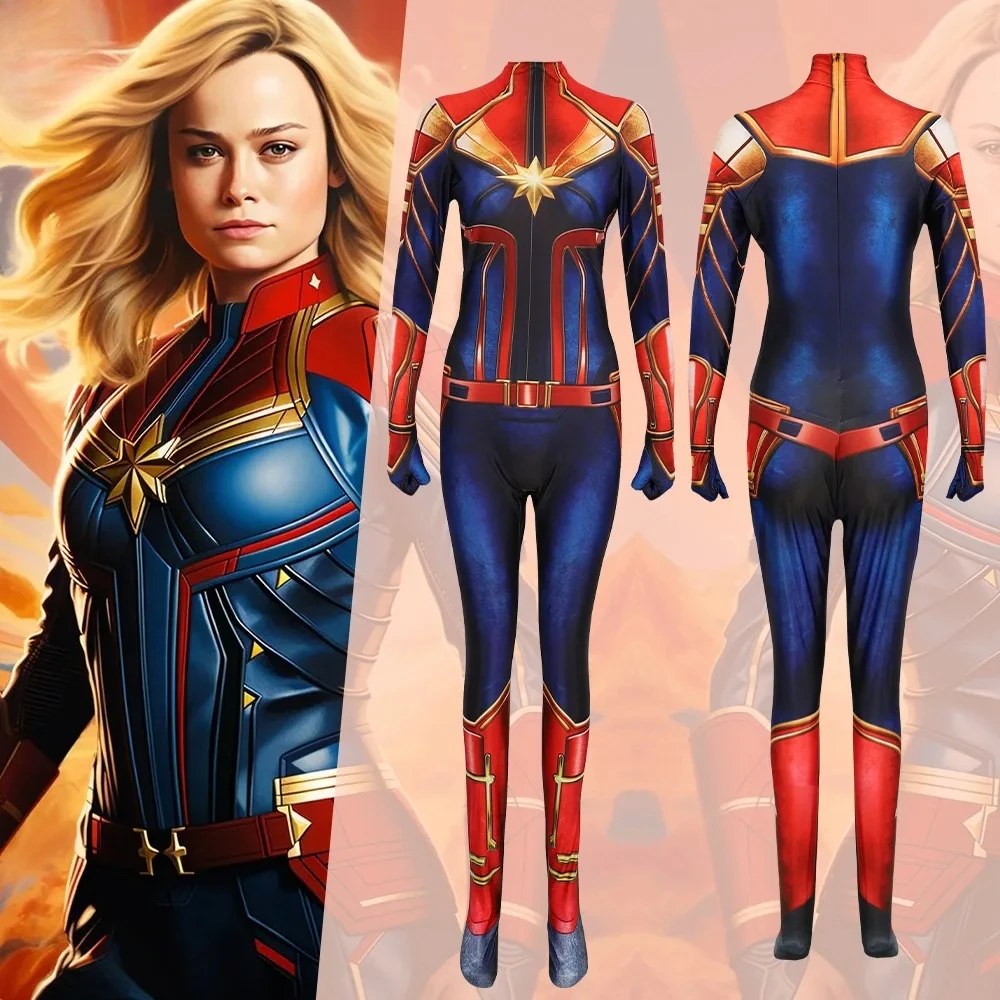 

Captain Marvel Cosplay Costume Women's Bodysuit for Role Playing & Stage Performance