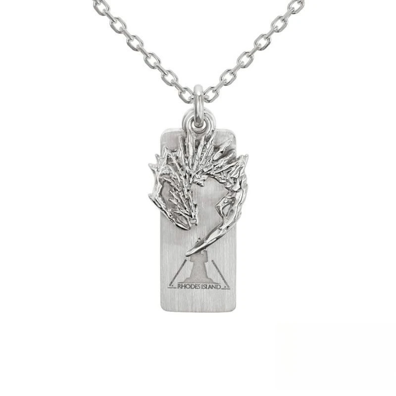 New Arknights Młynar Lappland the Decadenza Kal'tsit Creative secondary game peripheral necklace cartoon fashion hundred pendant - Image 4