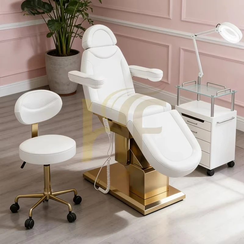 Electric Beauty Bed Facial Treatment Therapy Chair Cosmetic Lash Bed Multi-functional Electric Massage Bed