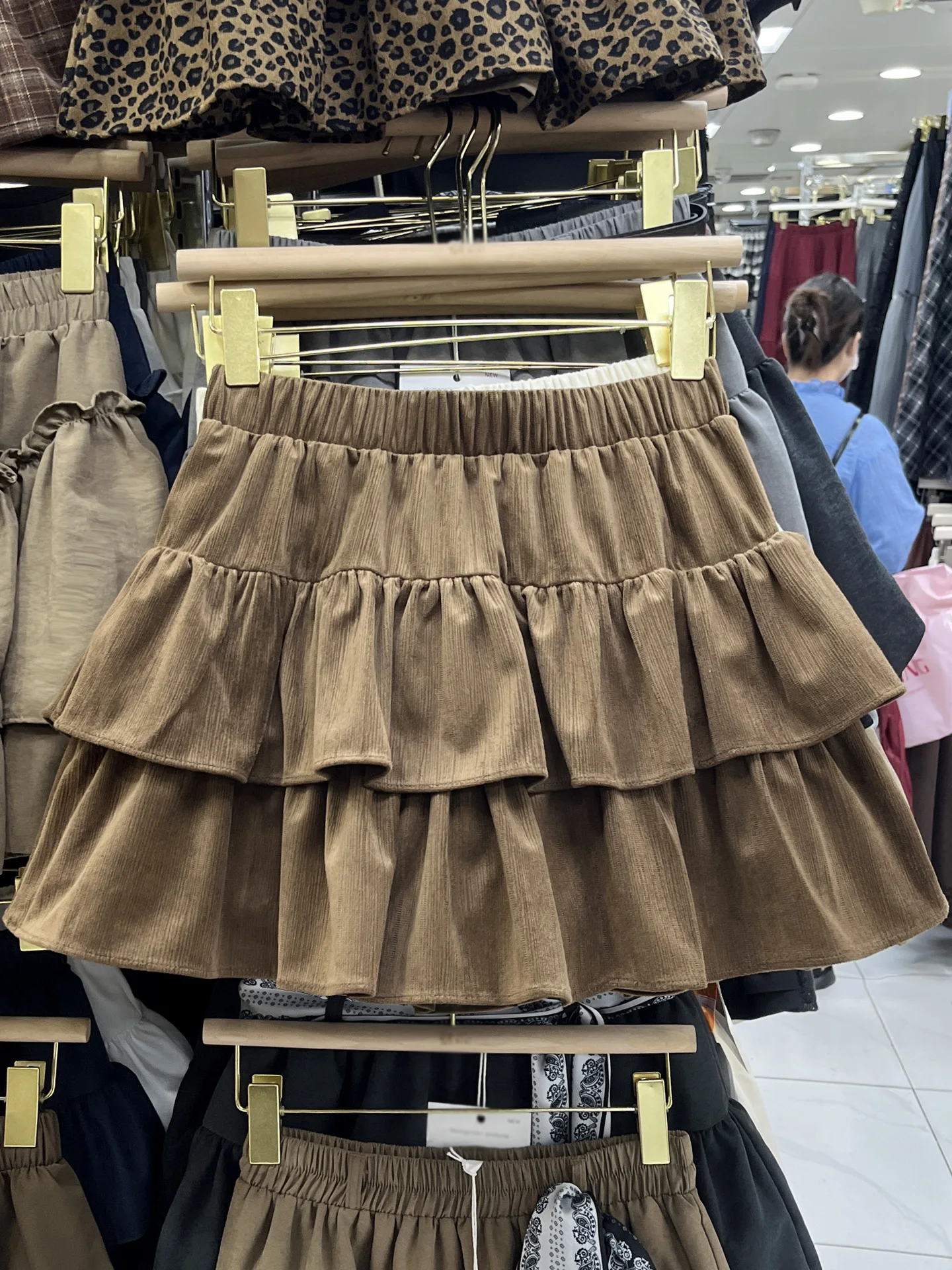 

Faionable ort Velvet Cake Skirt High Waist Slim A-Line Sweet f Body Skirt for Women New Autumn Sle Versatile Princes...