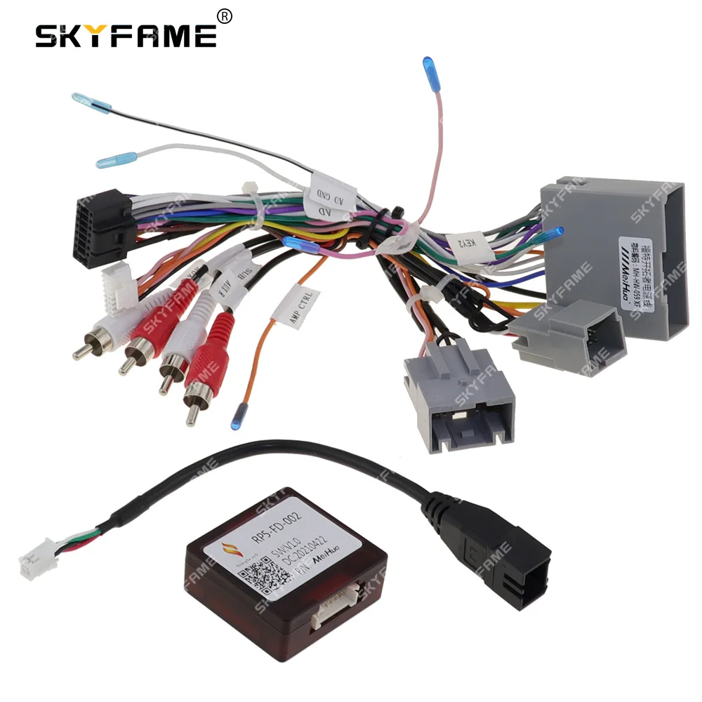 Car Wiring Harness Adapter Canbus Box Power Cable For Ford Explorer Escape Edge Expedition Mustang Kuga Lincoln Navigator